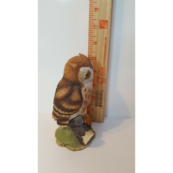 Great Horned Owl Porcelain Bird Art Sculpture by Andrea by Sadek #6315 5-1/2" - Picture 7 of 8
